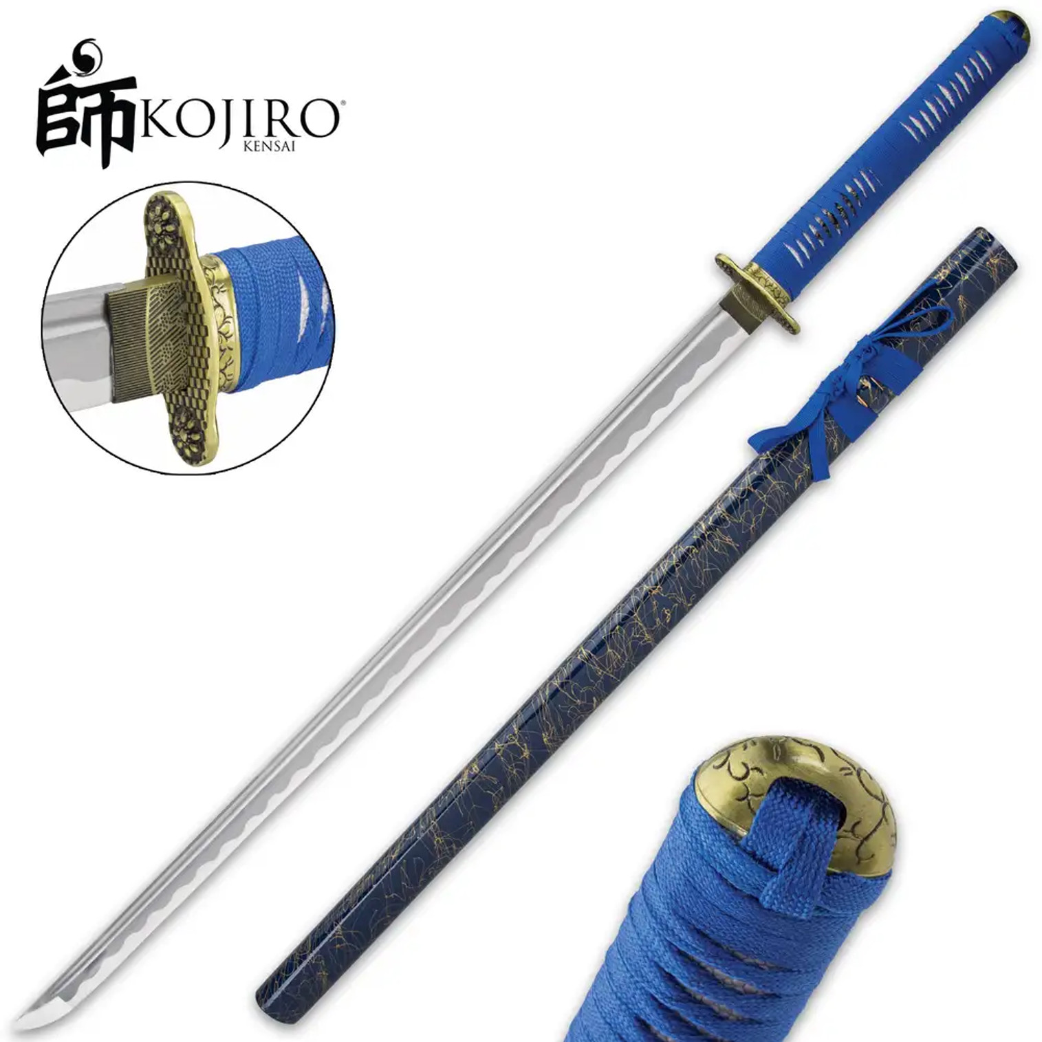 Kojiro Blue Mikado Katana And Scabbard