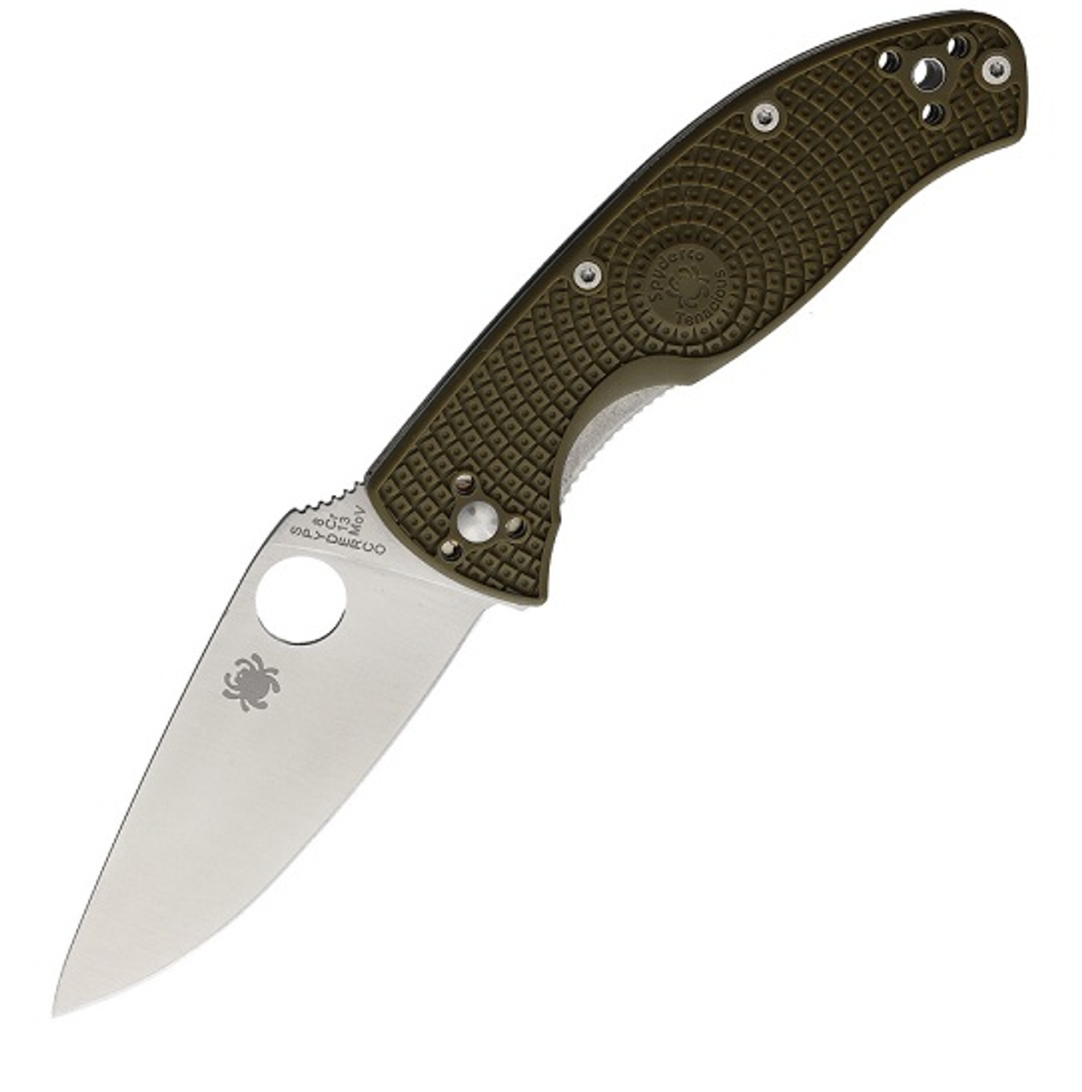 Spyderco Tenacious Lightweight OD Green FRN Plain Edge