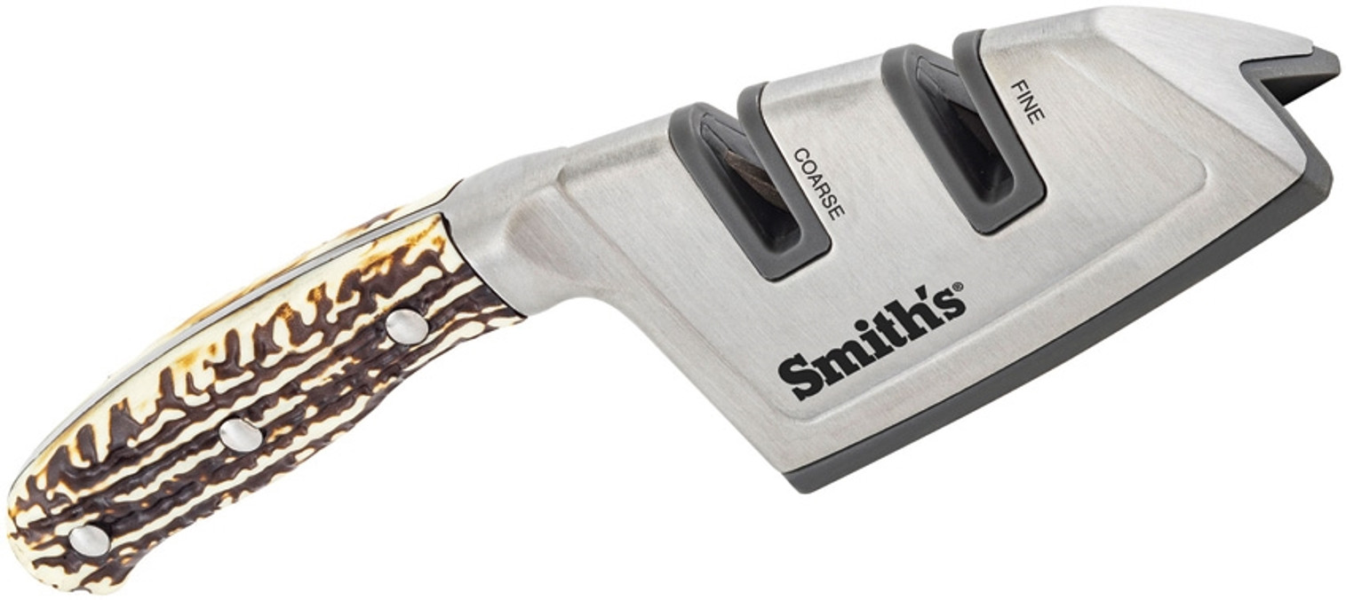 Smith's 50005 Edge Pro Compact Electric Knife Sharpener - Yellow & Grey -  Straight Edge 2 Stage Sharpener - Electric & Manual Sharpening - Blade  Guide - Outdoor & Kitchen - Pocket & Filet Knives 