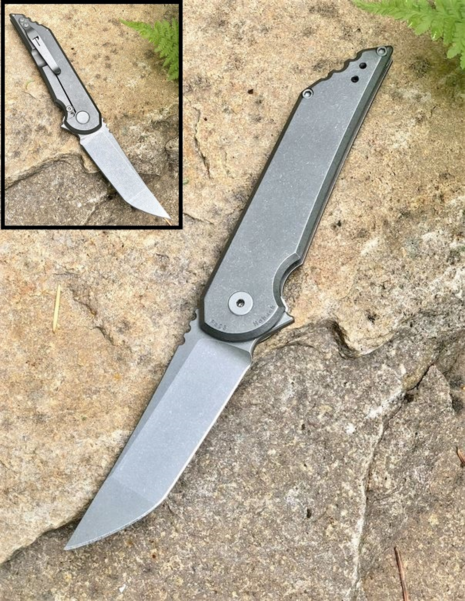 Hoback Kwaiback MK5.1 CPM 20CV Stonewash - Smooth Side