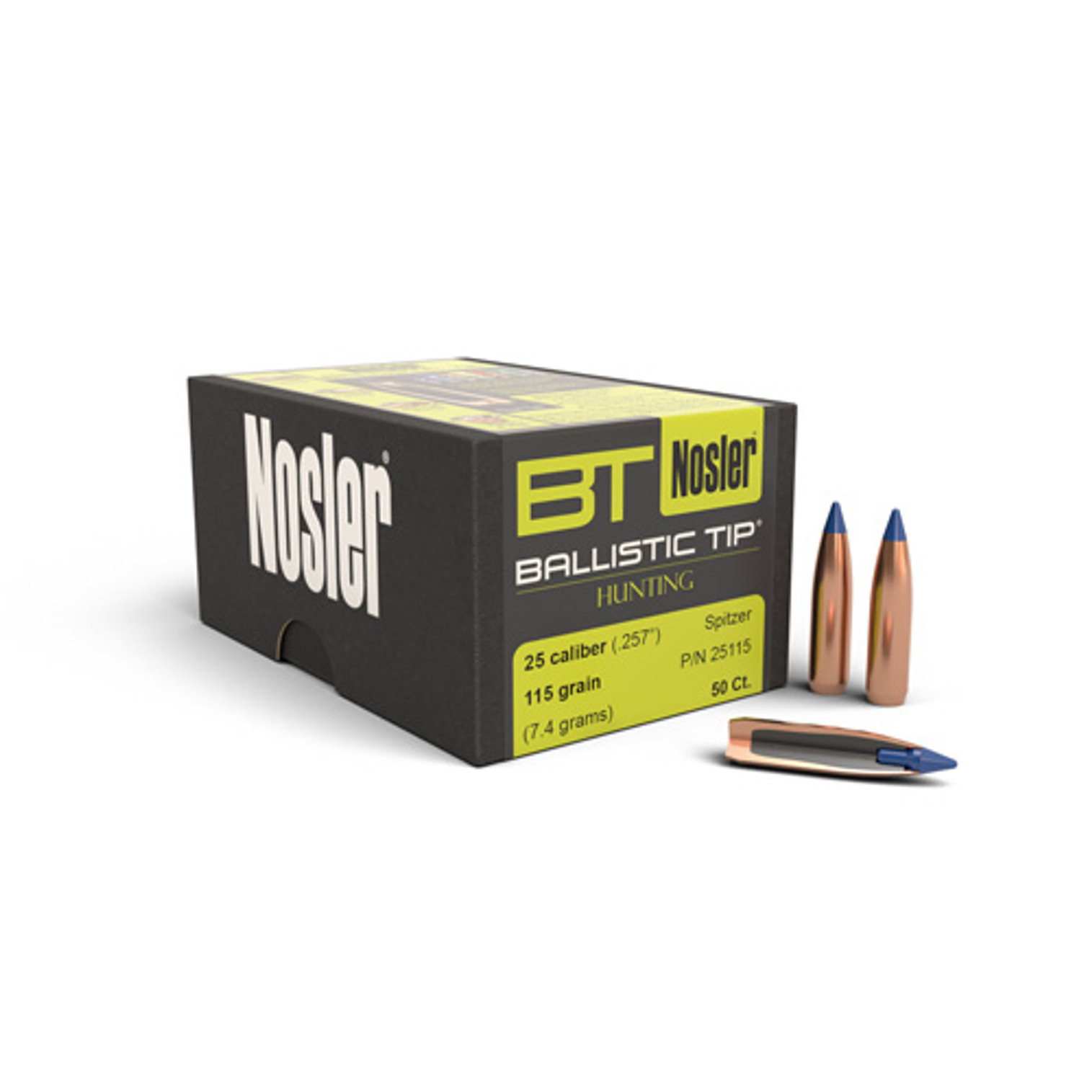 .257 Dia 115Gr Ballistic Tip