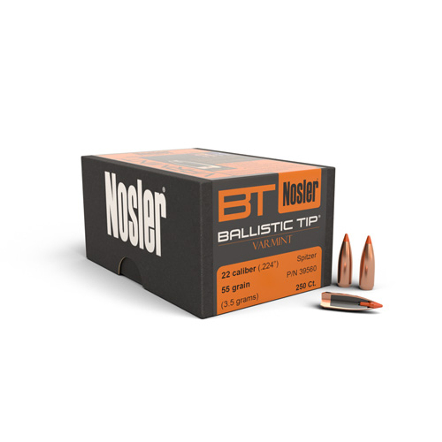 .224 Dia 55Gr Ballistic Tip Varmint Pak