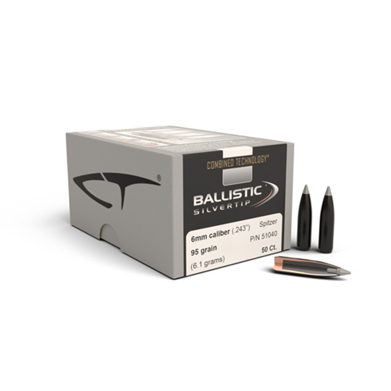 .243 Dia 95Gr Ballistic Silvertip