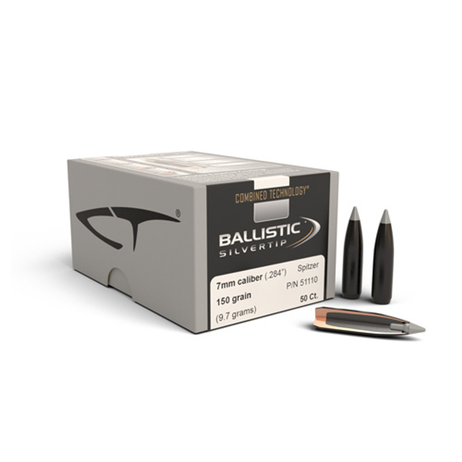 .284 Dia 150Gr Ballistic Silvertip