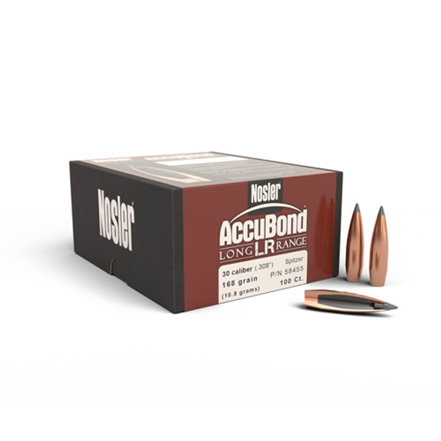 .308 Dia 168Gr Accubond Long Range 100 Per Box