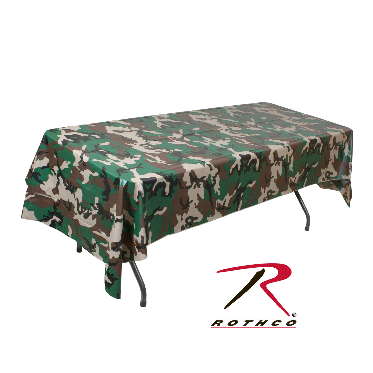 Rothco Woodland Camo Tablecloth