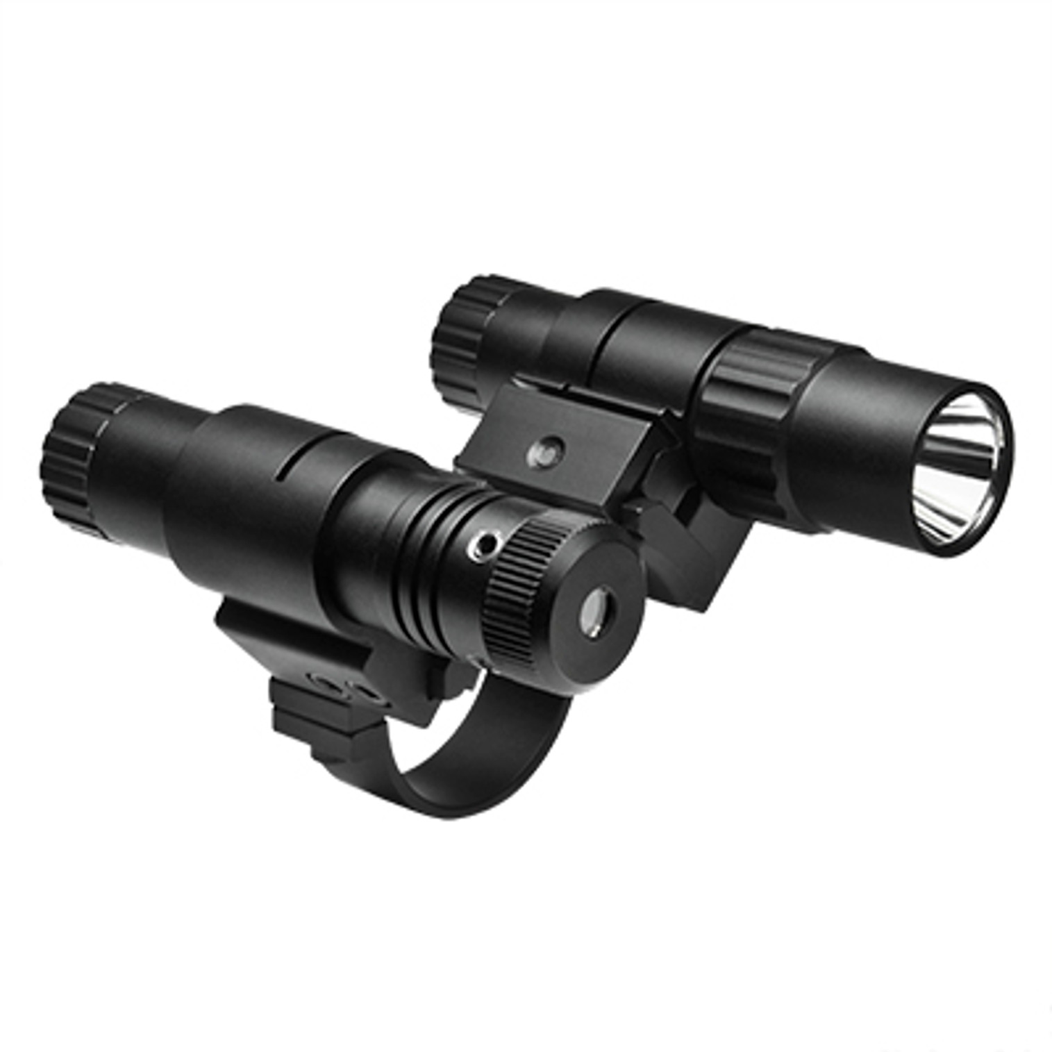 NcStar 1" Scope Mount w/Flashlight & Green Laser