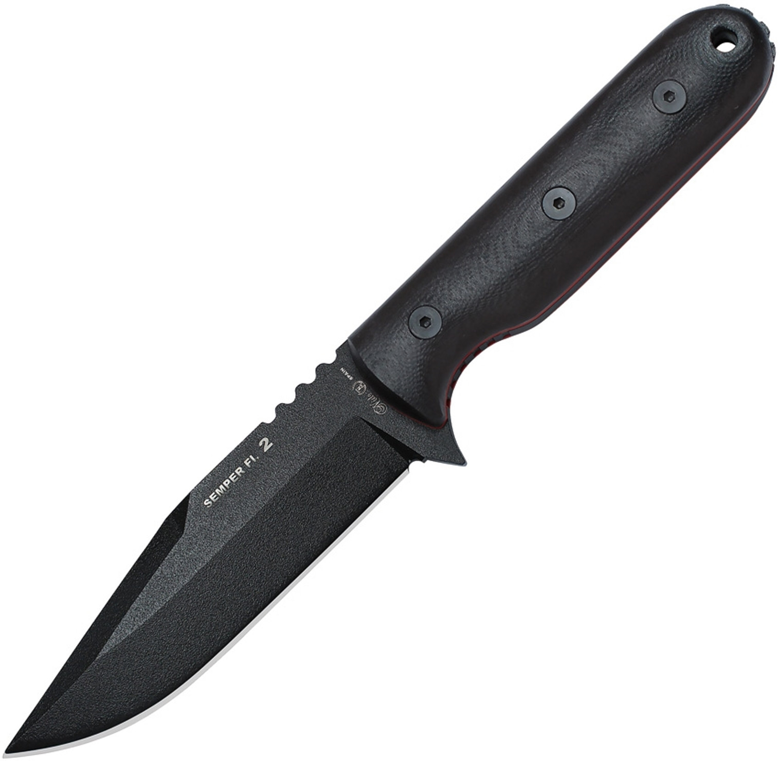 Semper Fi 2 Fixed Blade Black