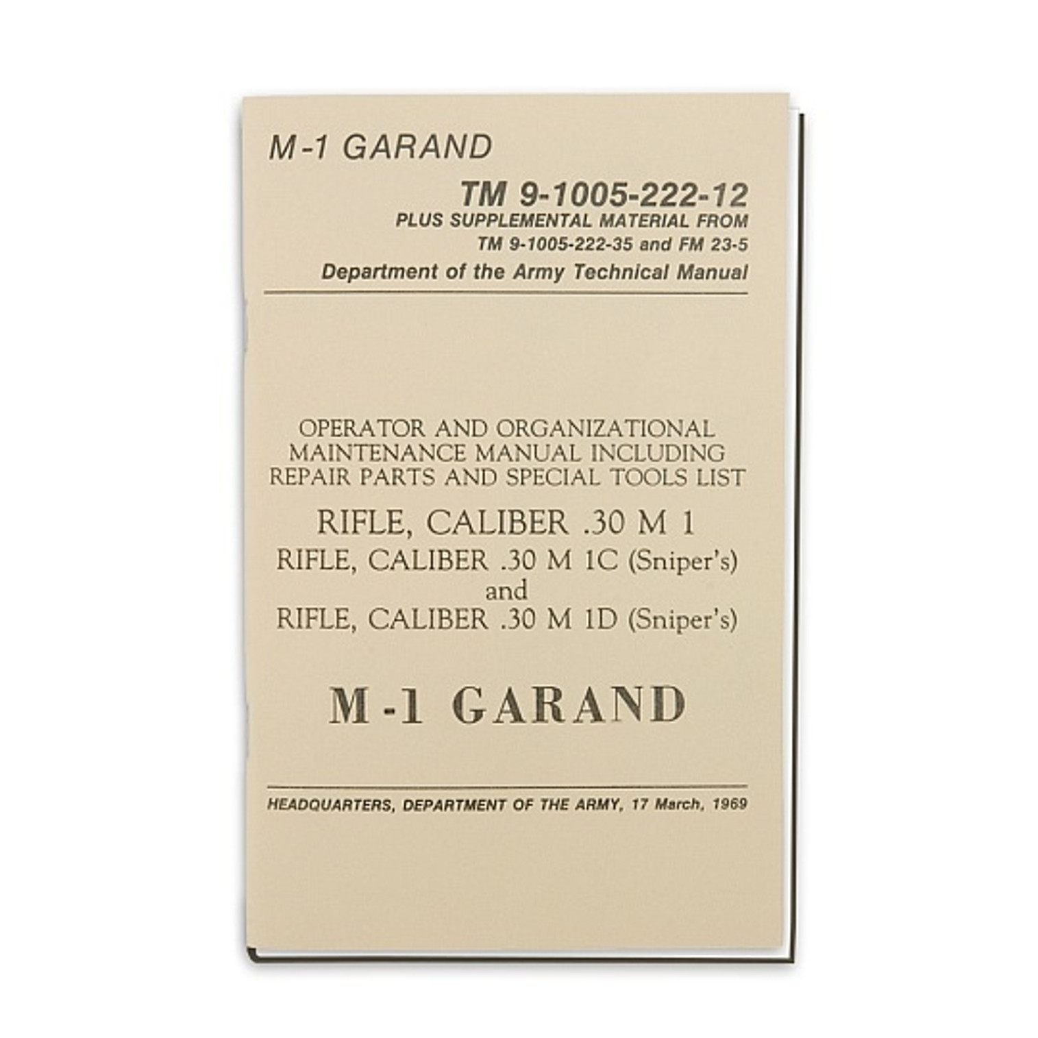 Military Manual - M1 Garand