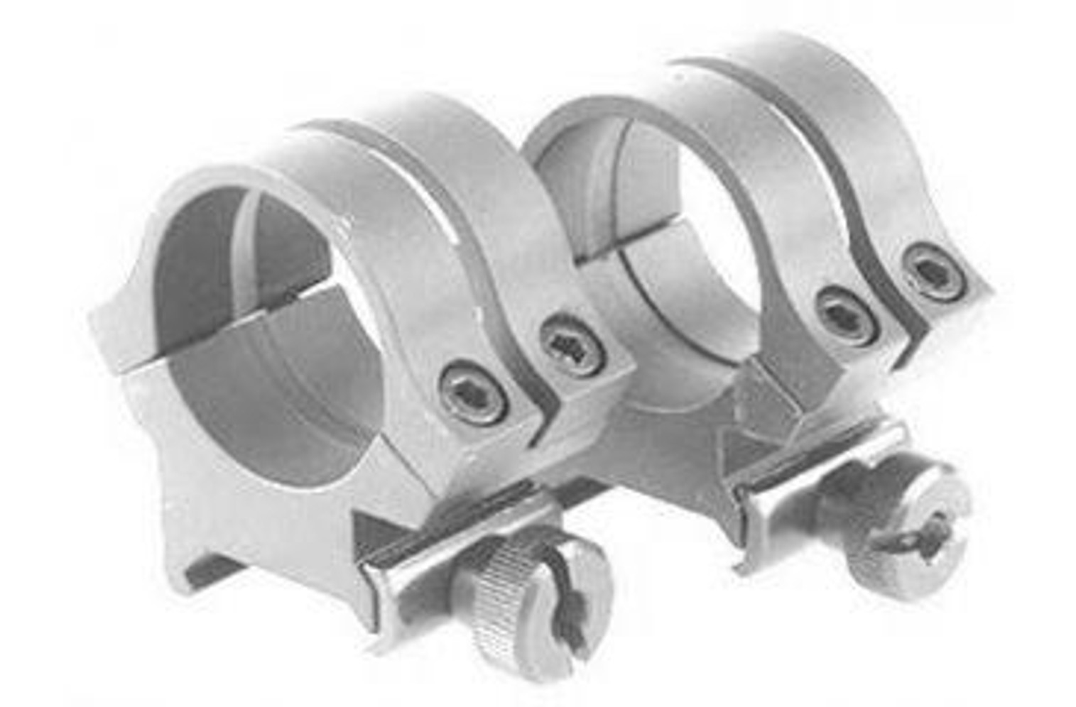 Quad-lock 1" Medium Rings Silver