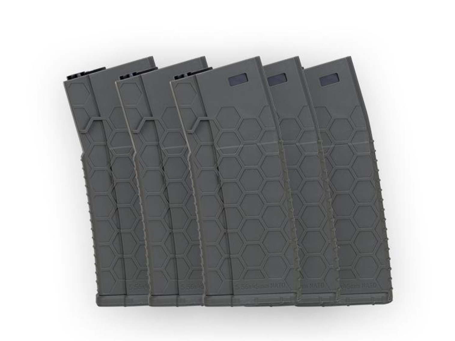 Hexmag Airsoft 120rds Magazine for AEG in OD - Box Set of 5