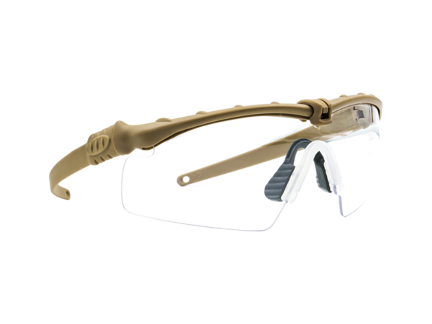 Bravo Airsoft Tactical Eye Pro with Clear Lens - Tan Frame