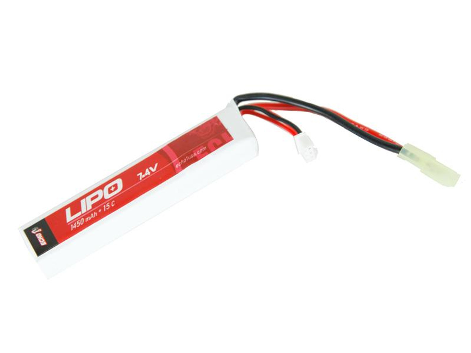 Echo1 Lipo #5" 1 7.4Volts 1450 15C Buffer Tube Lipo