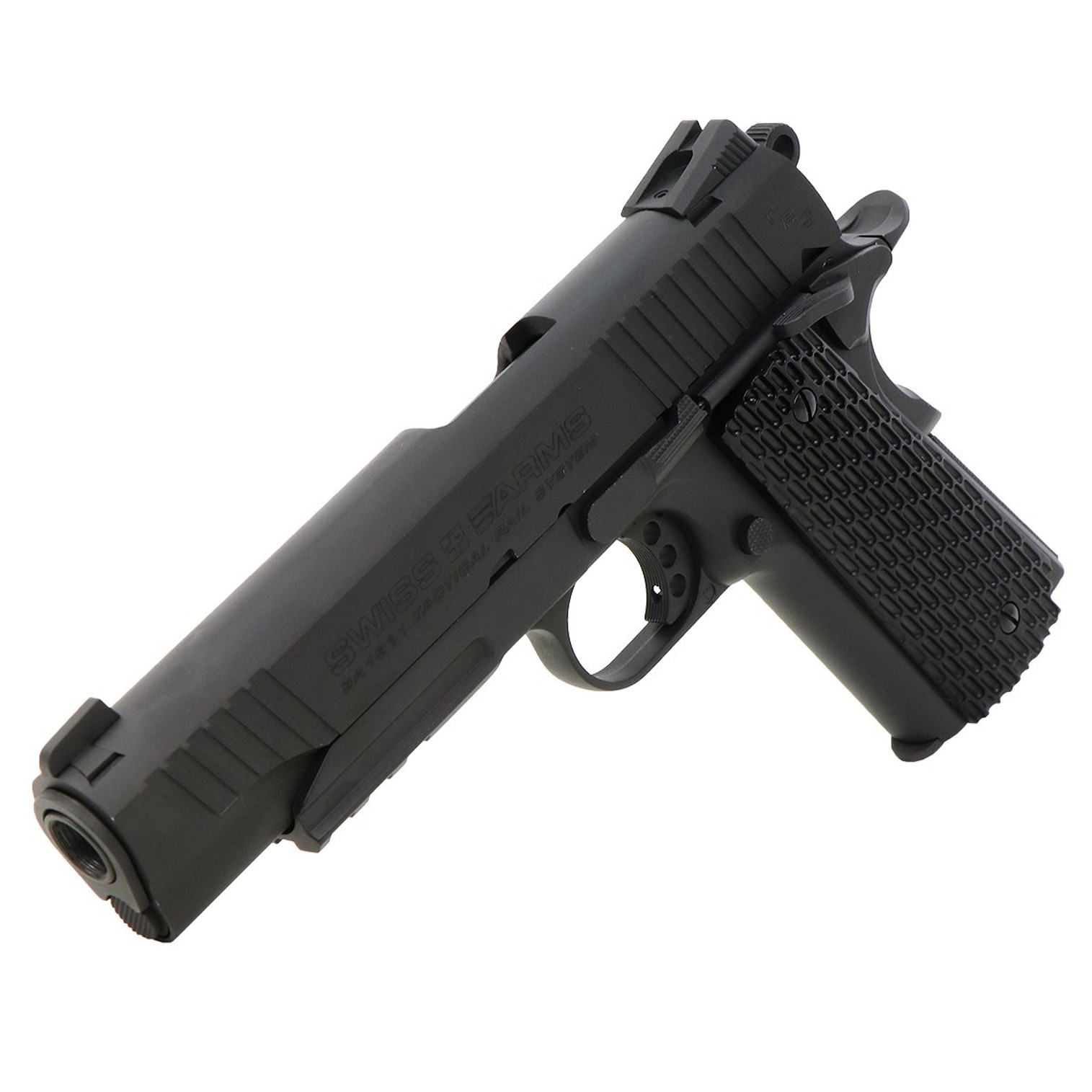 Swiss Arms SA 1911 MRP CO2 Powered Blowback 4.5mm Air Pistol (Color: Black)