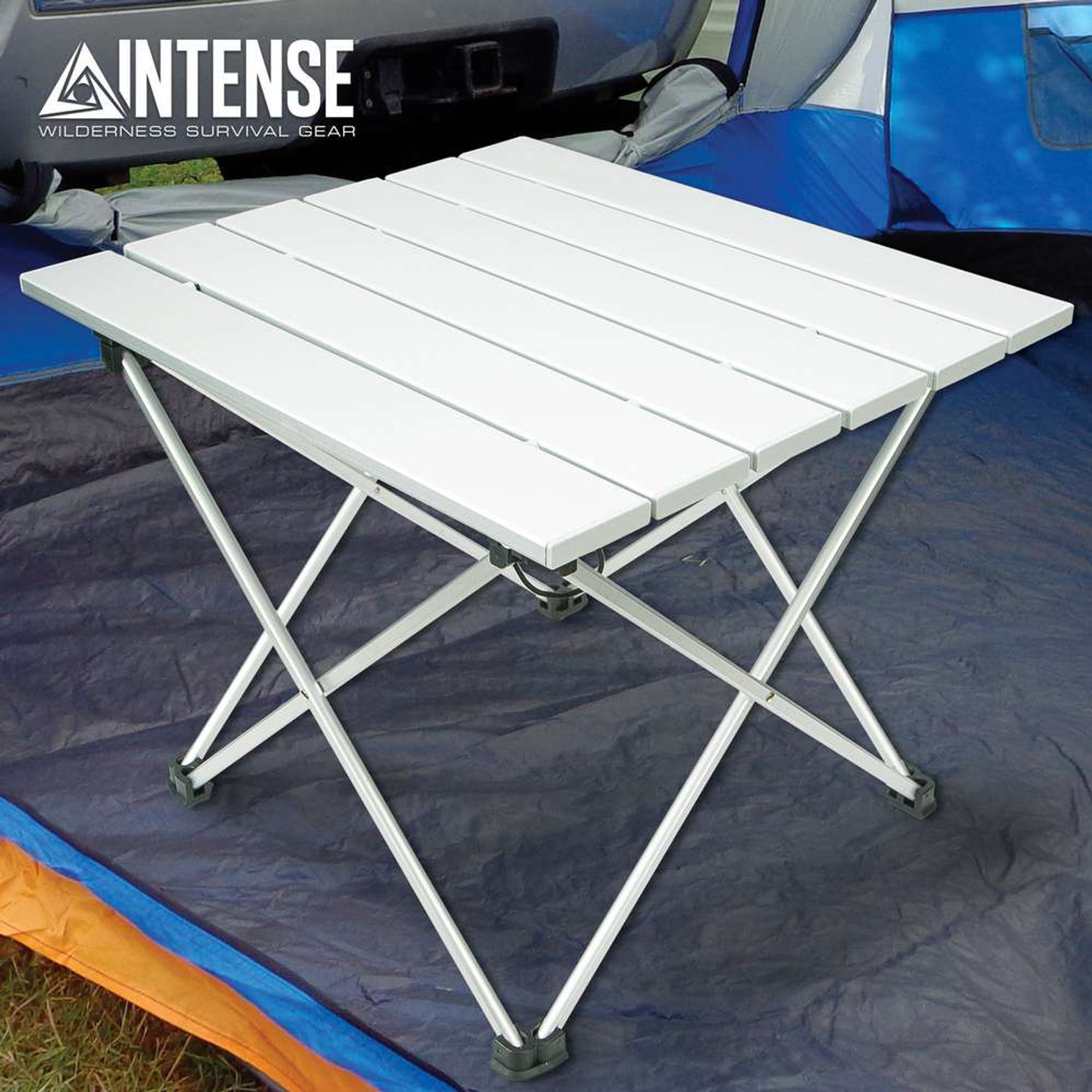 Intense Ultra-Light Folding Camping Table With Bag