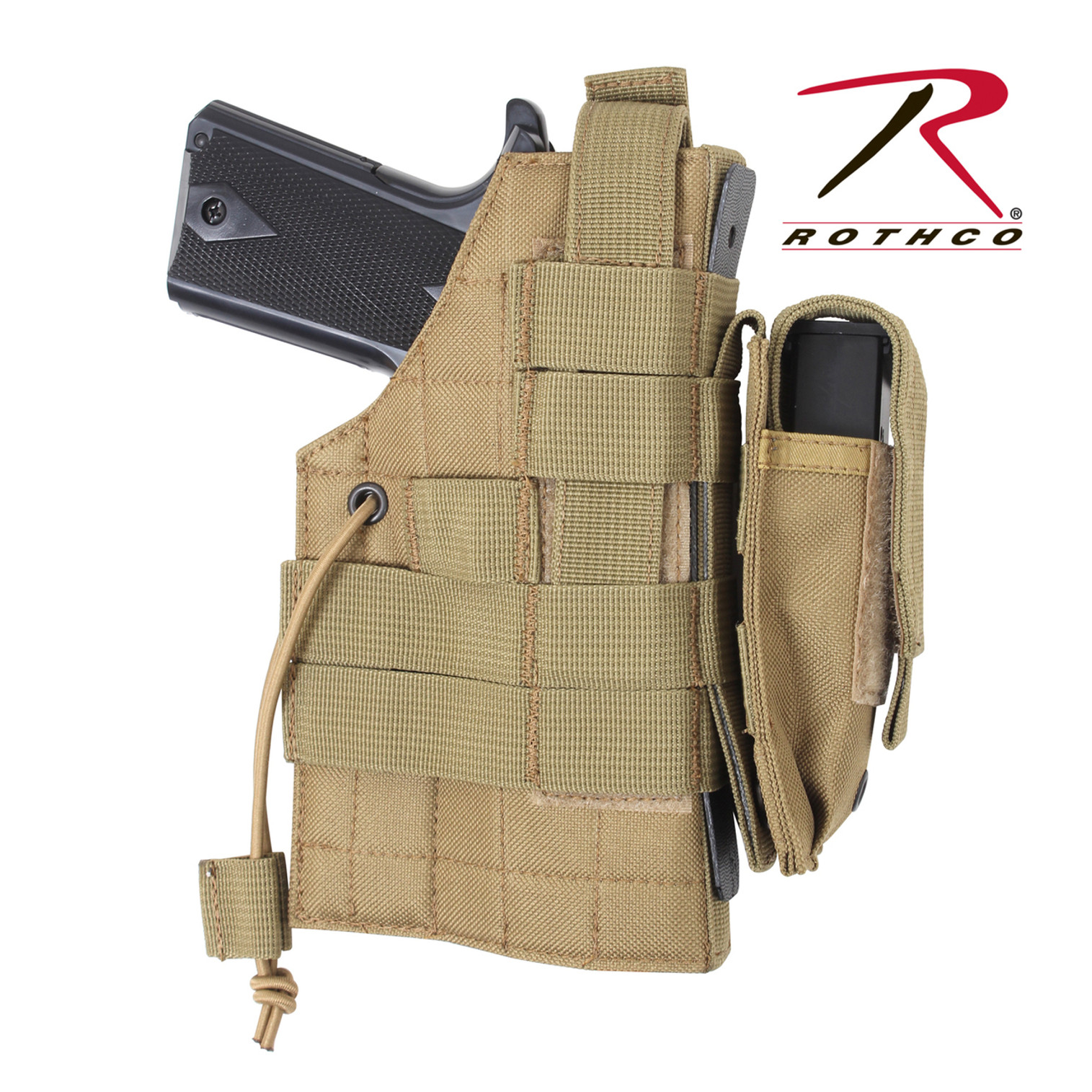 Rothco MOLLE Modular Ambidextrous Holster - Coyote Brown