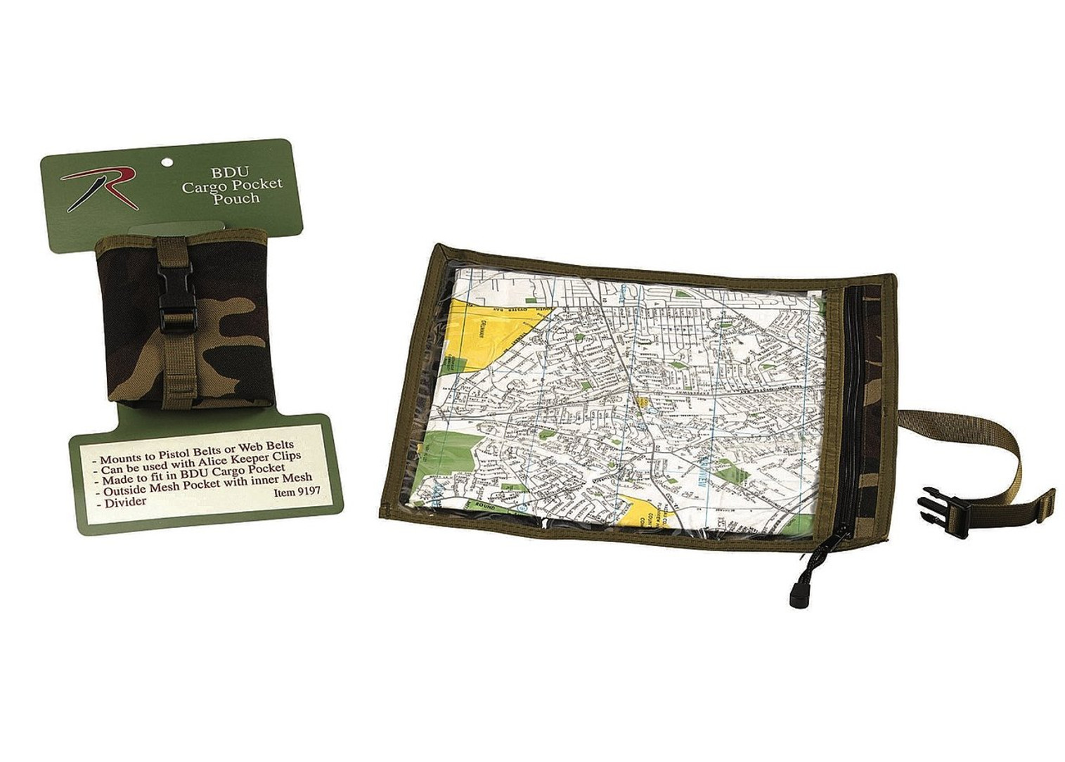 Rothco Map and Document Case - Woodland Camo