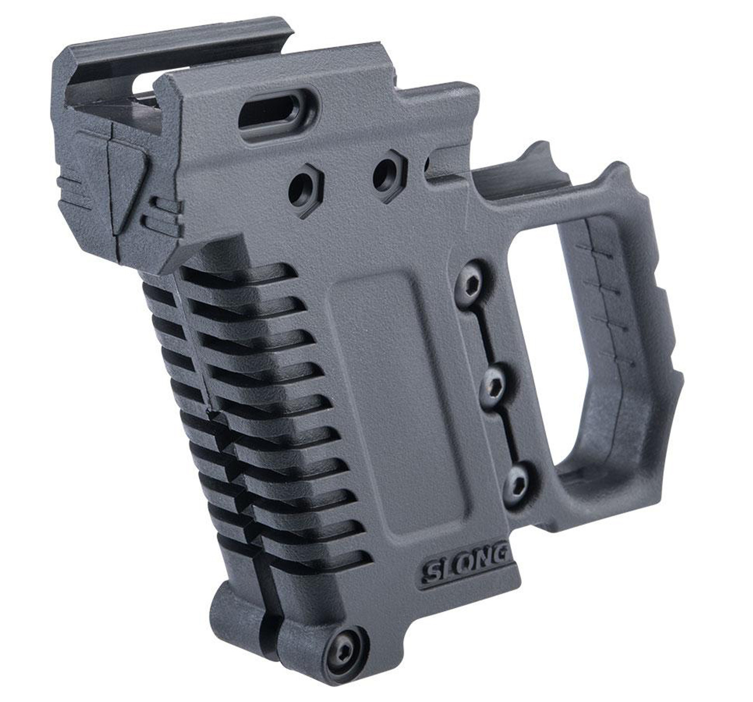 Slong Airsoft 3D Printed Front Grip with Magazine Caddy for Elite Force / UMAREX GLOCK Airsoft Gas Blowback Pistols