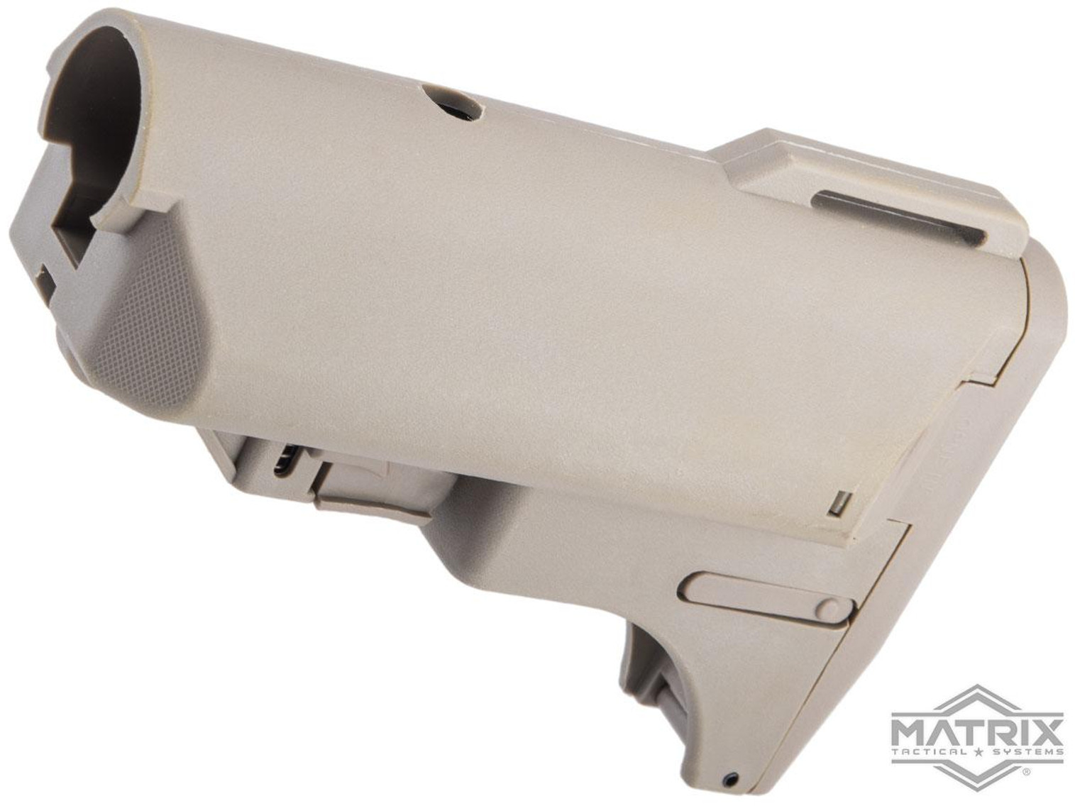 Matrix Retractable Spare Magazine Stock for for M4/M16 Series Airsoft AEG Rifles (Color: Tan)