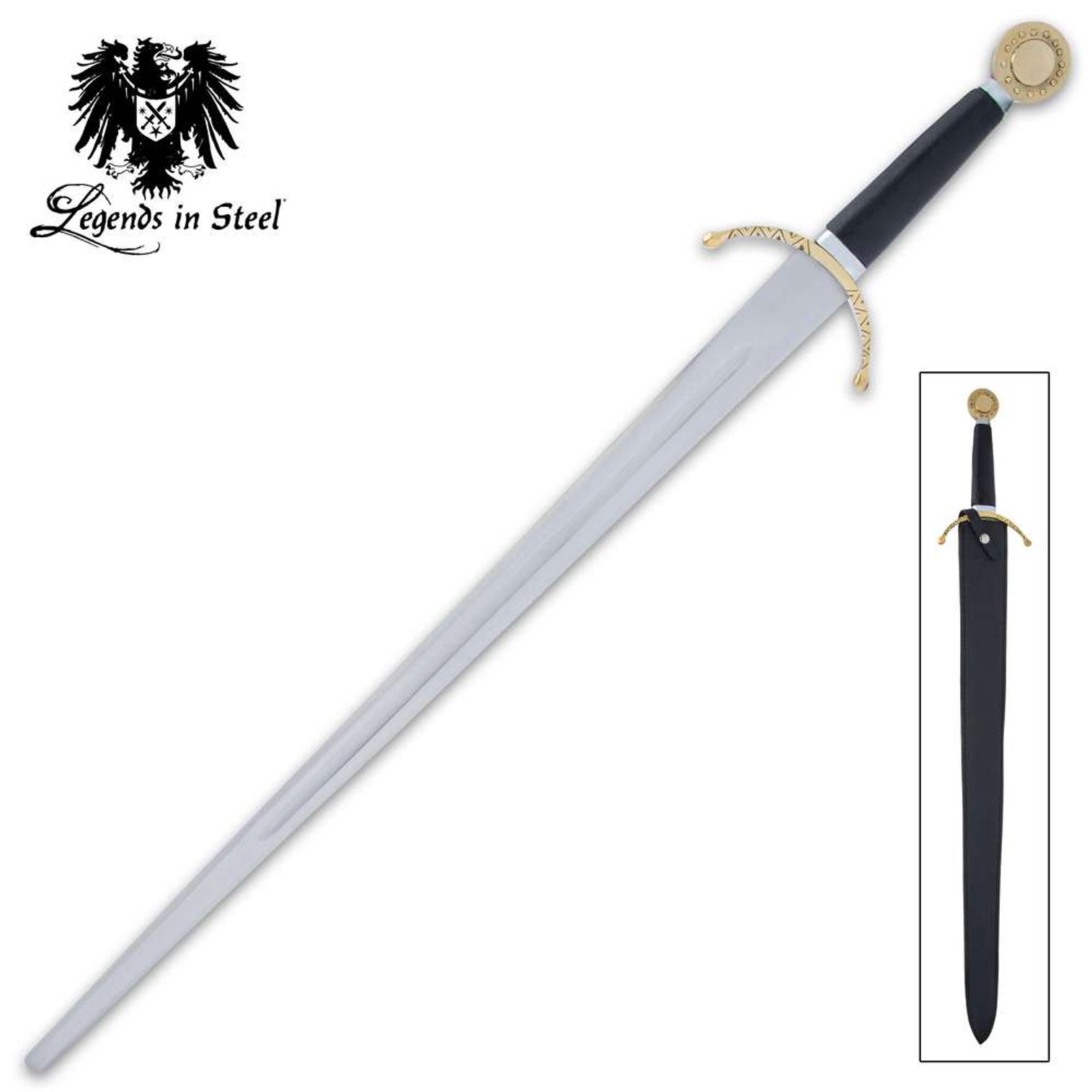 Legends In Steel Medieval Great Sword And Scabbard