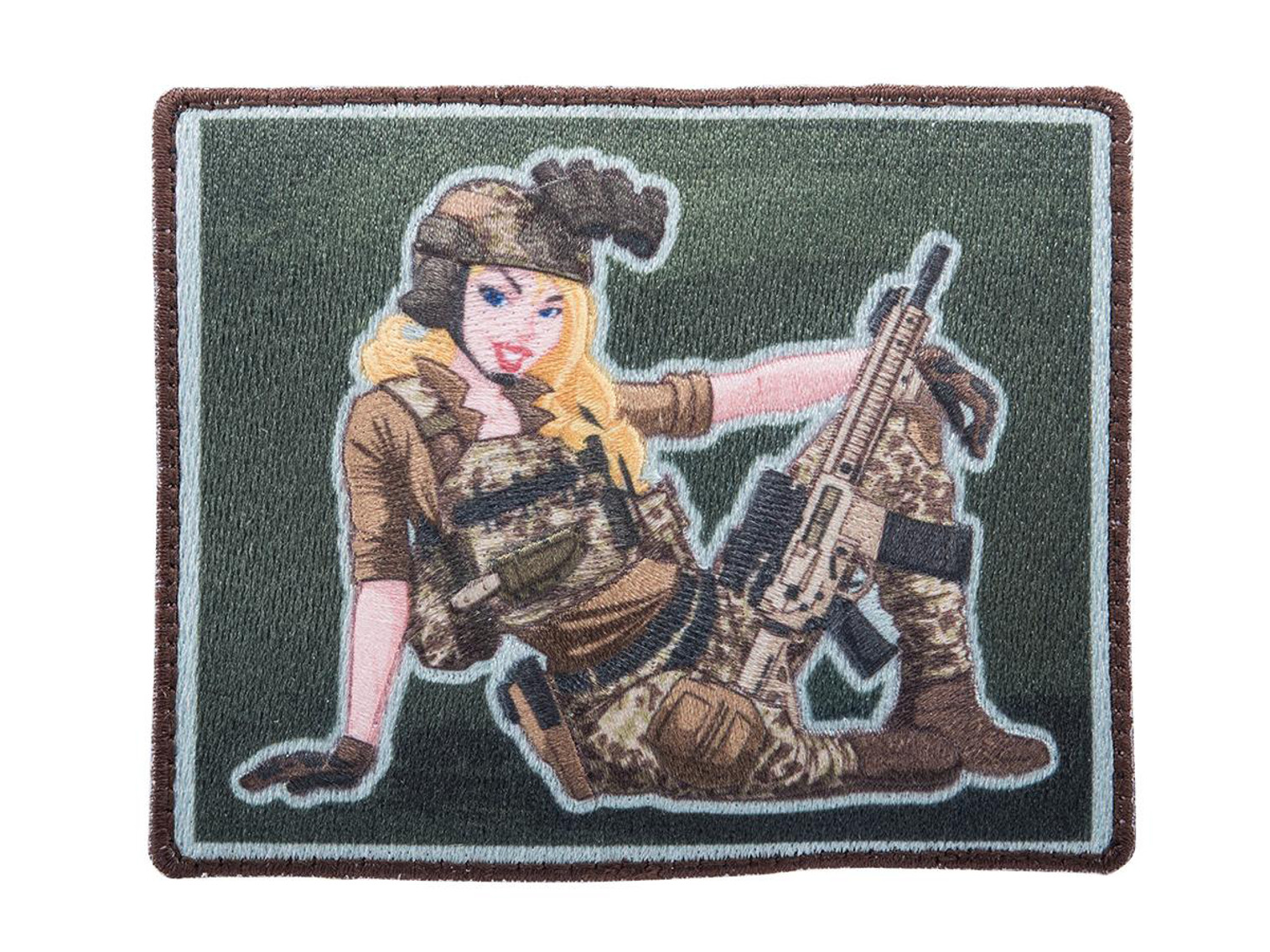 Patch Fiend Modern Pinup Girl Series Embroidered Morale Patch (Model: Navy SEAL)