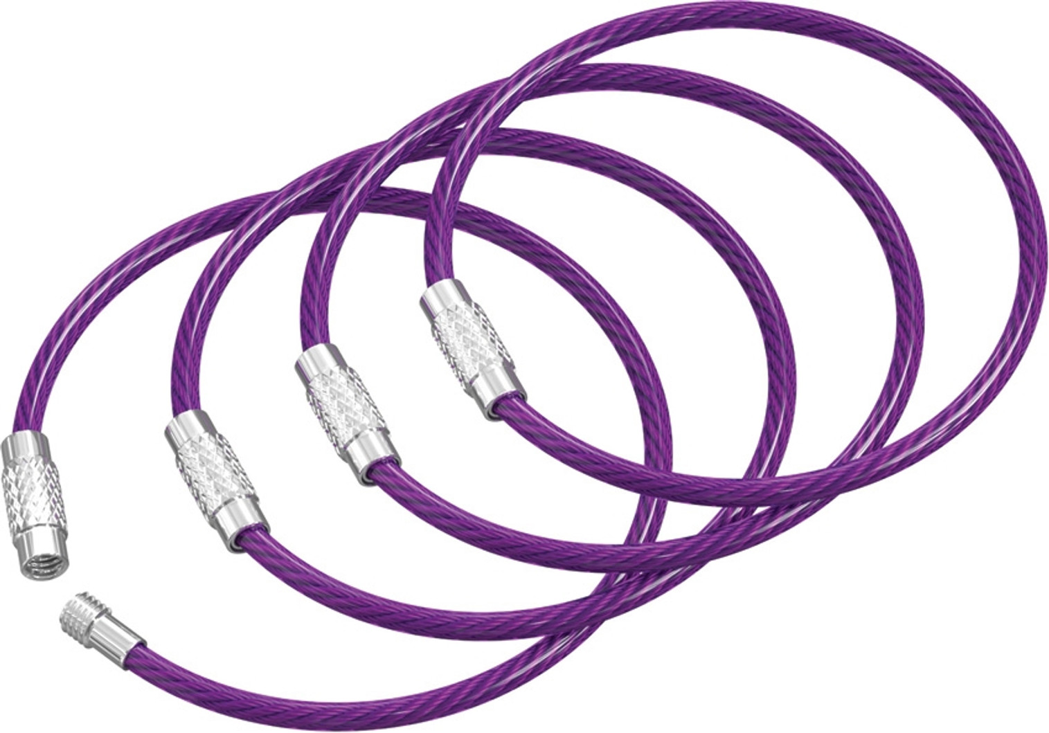 Twist Lock Cable Ring Purple