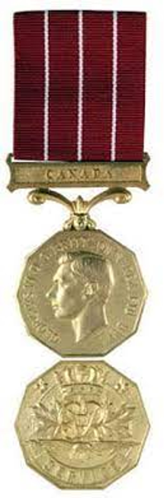 The Canadian Forces' Decoration Miniature Medal (King George VI)