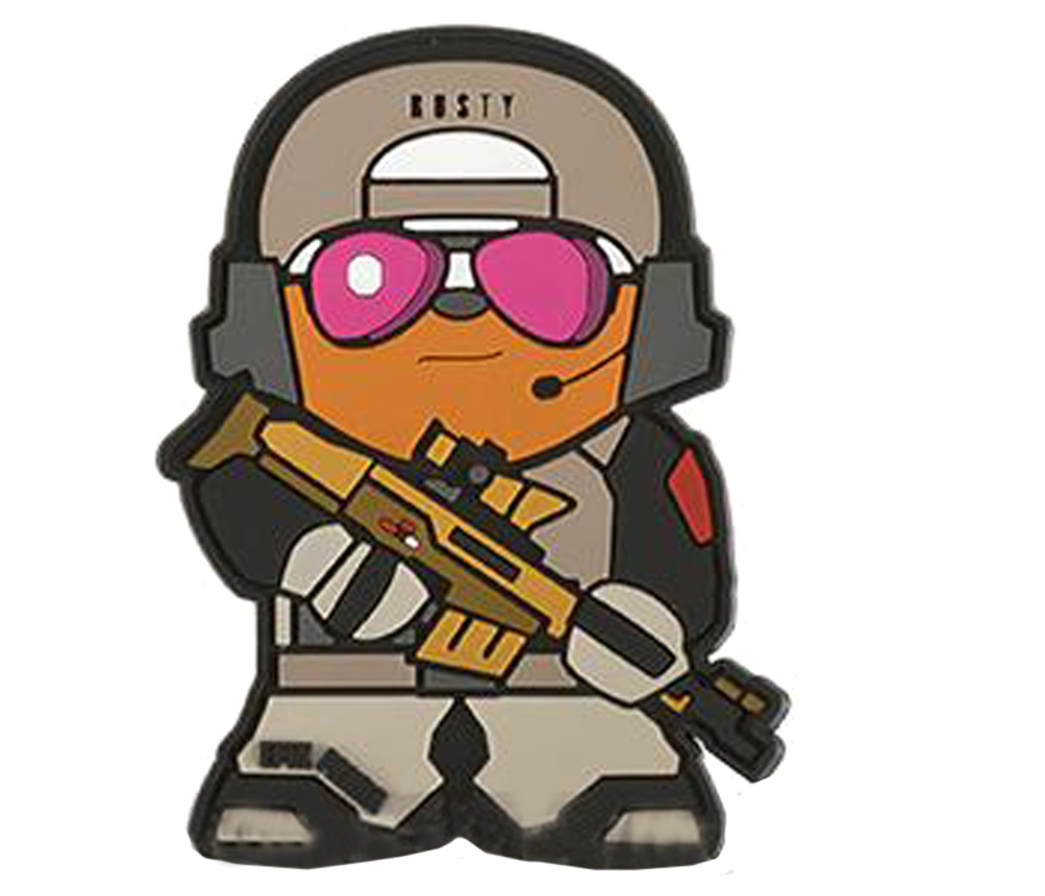 EPIK PANDA "Rusty Panda" PVC Rubber Hook and Loop Morale Patch