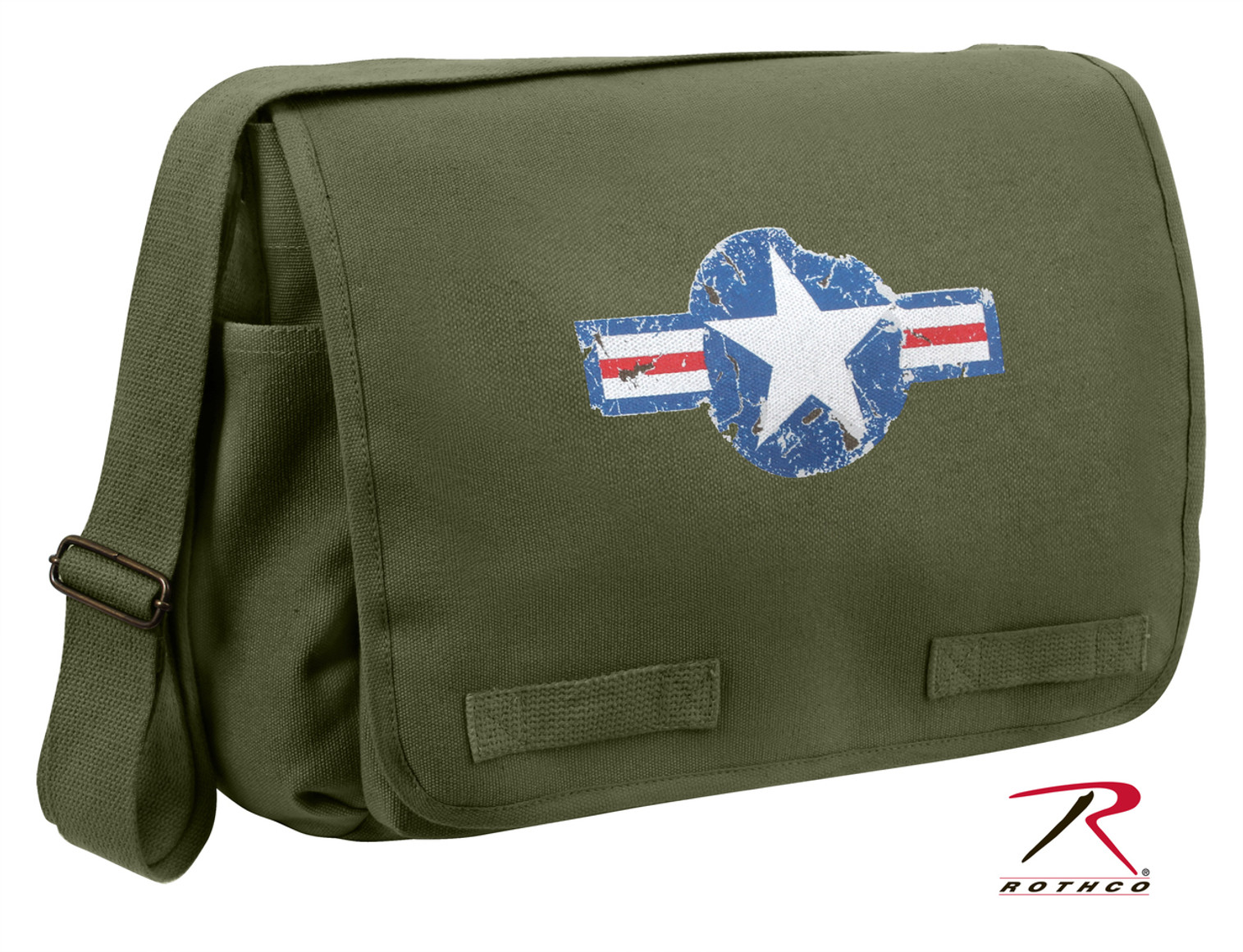 Rothco Air Corps Heavyweight Classic Messenger Bag - Olive Drab