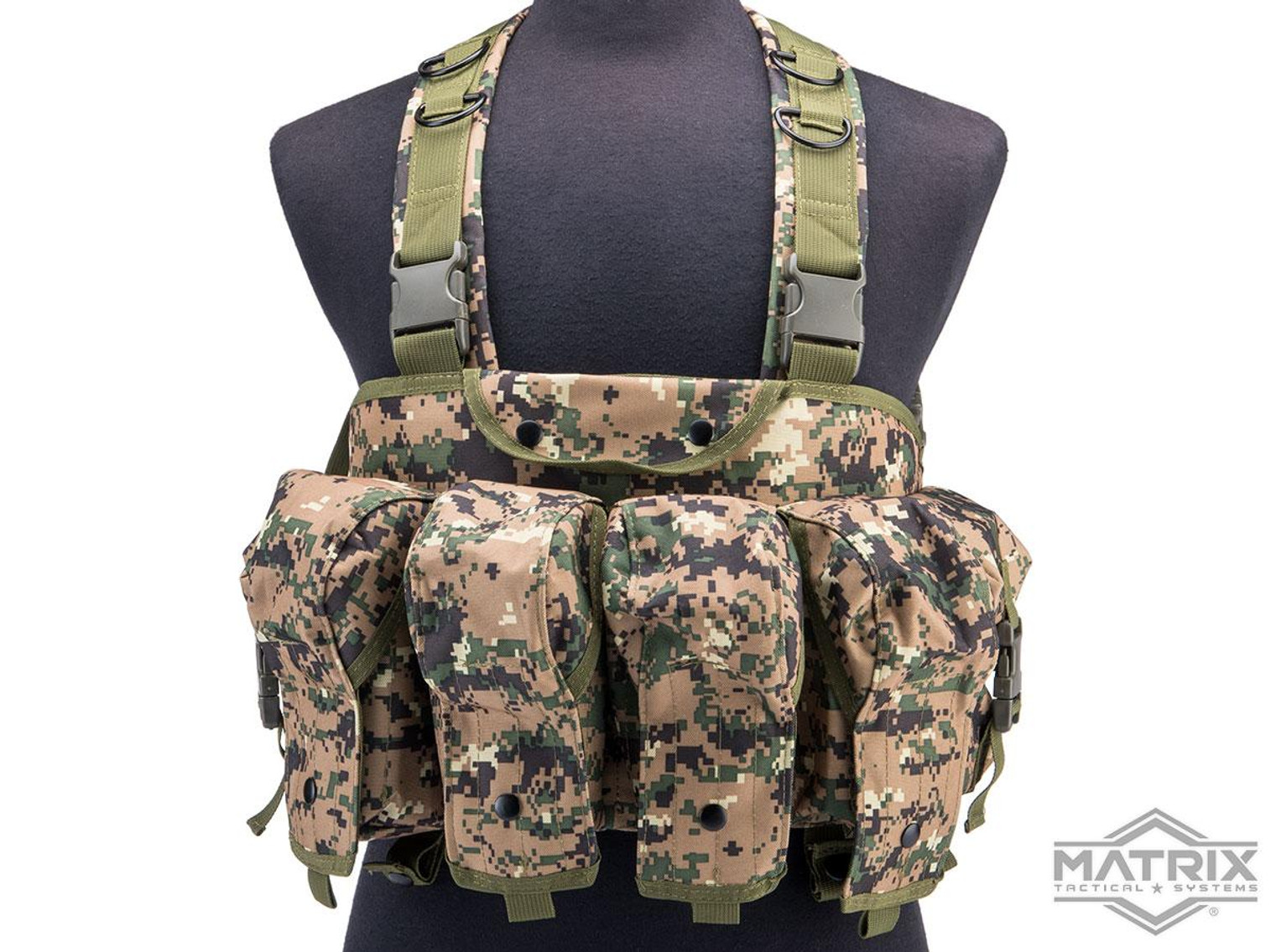 Matrix Tactical AK Chest Rig (Color: Digital Woodland)