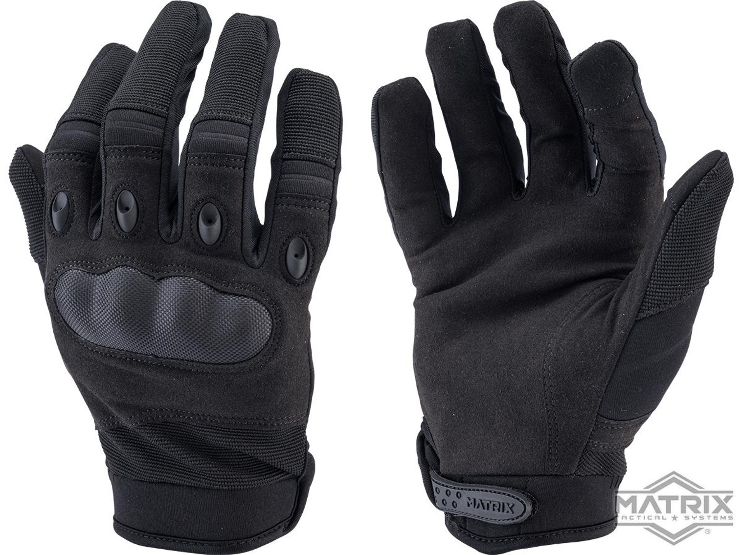 Matrix Sentinel Hard Knuckle Tactical Gloves  (Color: Black)