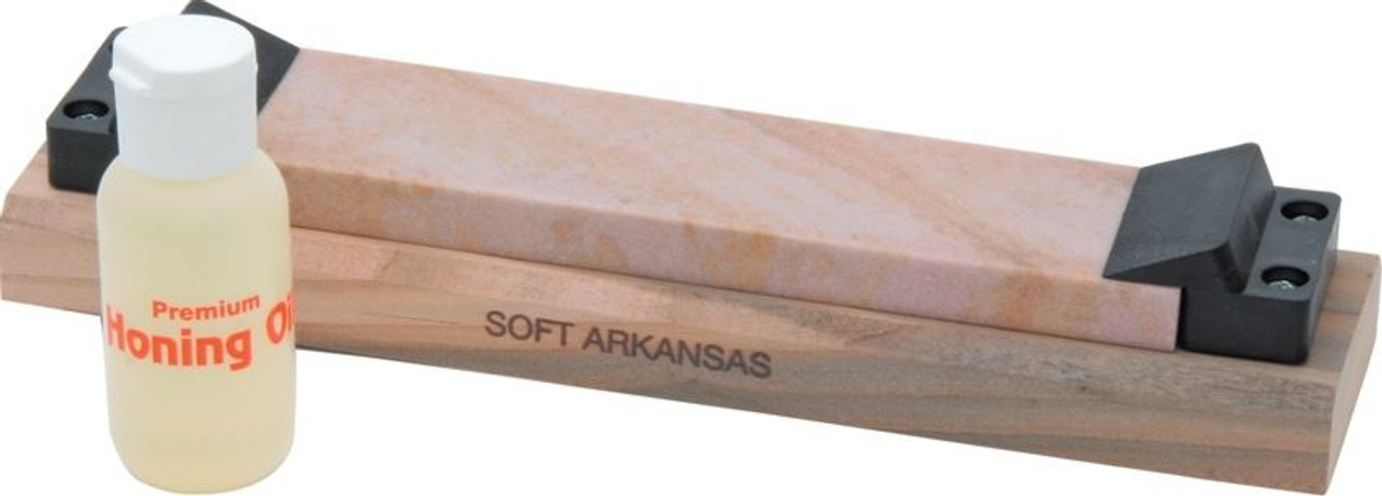 Arkansas AC42 Whetstone Soft w/ Mounted Angle Guide