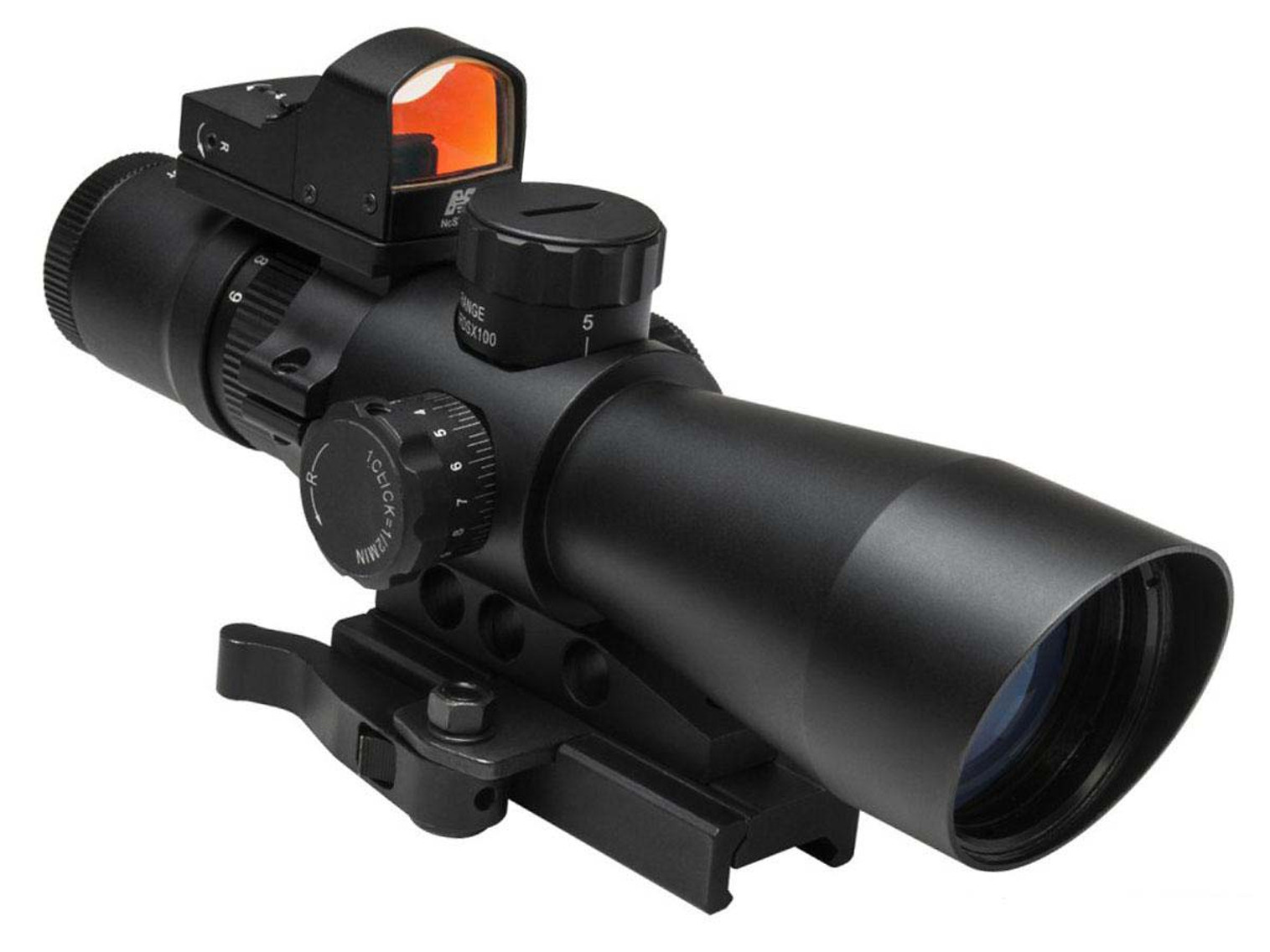 NcStar Ultimate Sighting System USS GEN II 3-9x42 Mil-Dot Scope w/ Backup Micro Red Dot