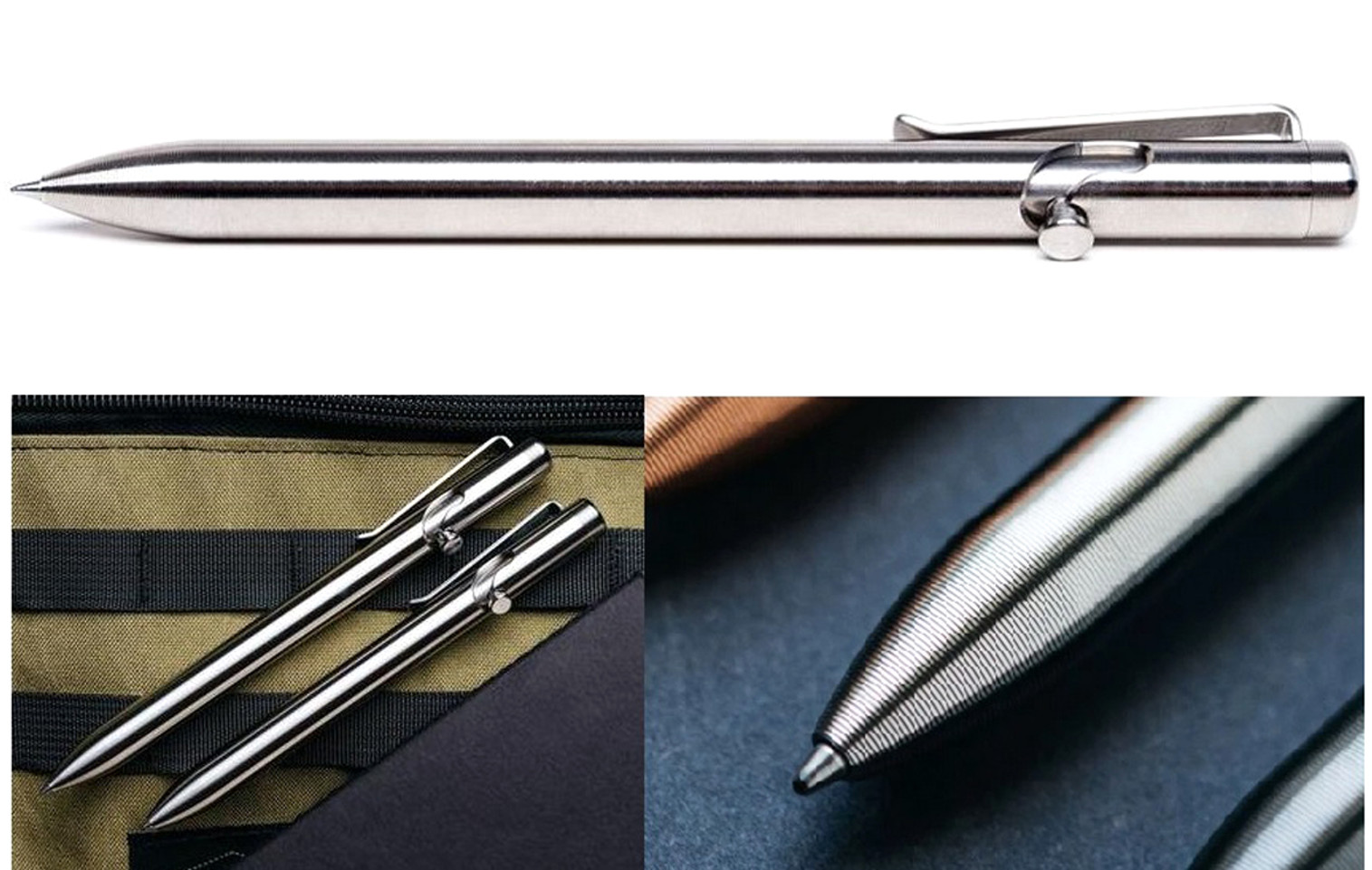 Tactile Turn Bolt Action Pen Standard - Titanium