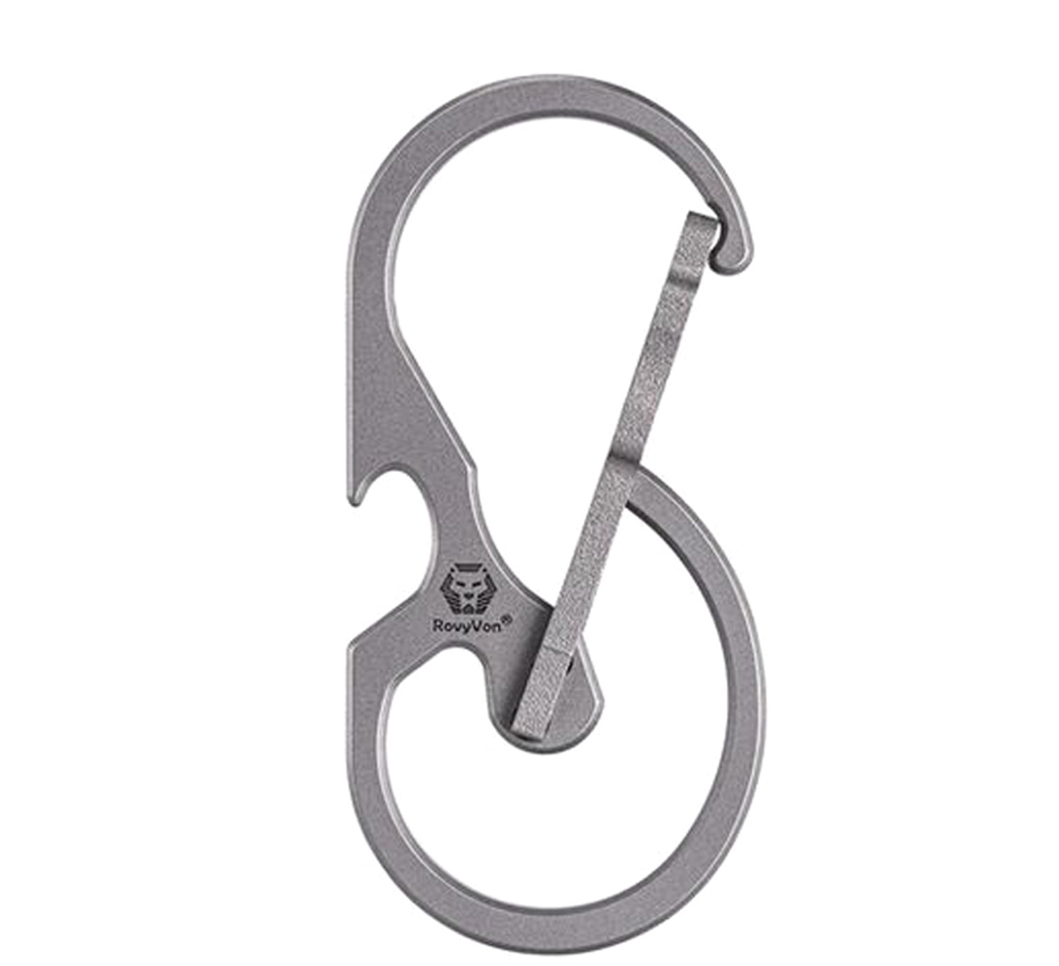 RovyVon U8 Titanium Quick-Release Keychain Carabiner w/ Bottle Opener