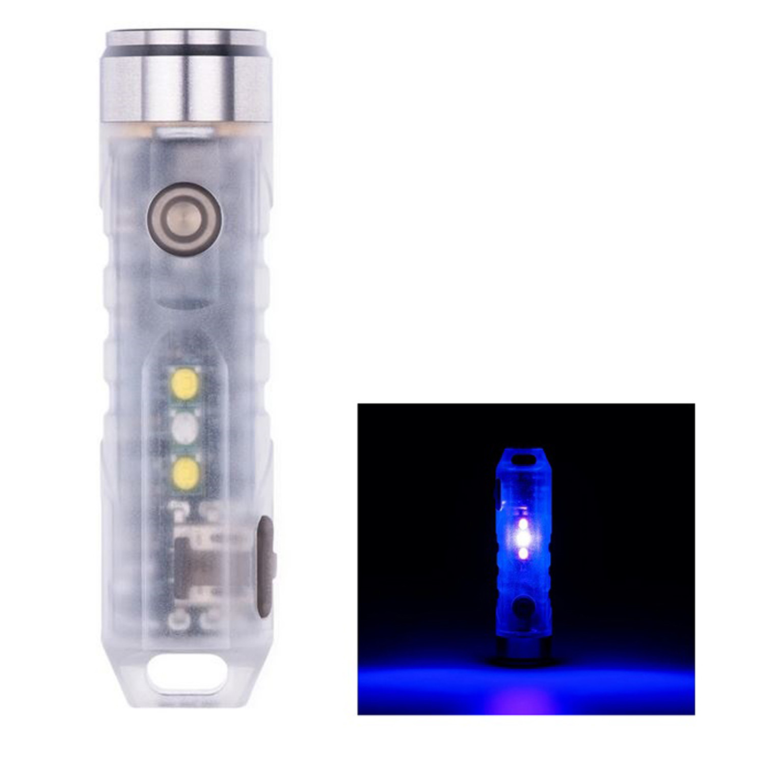 Rovyvon Aurora A7X Glow Body White/UV Sidelight Flashlight - 650 Lumens