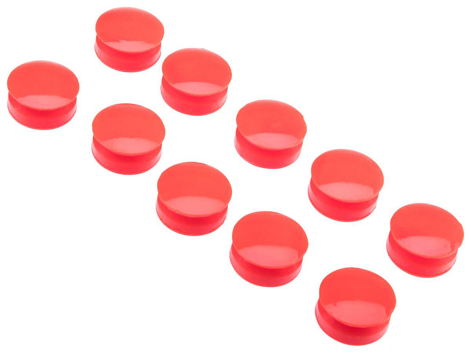 Avengers Rubber Cap for .68 cal Paintball Grenade Shells (Color: Red / 10pcs)