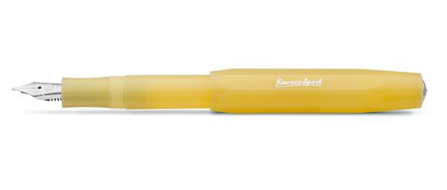 Kaweco Frosted Sport Fountain Pen Sweet Banana - Medium