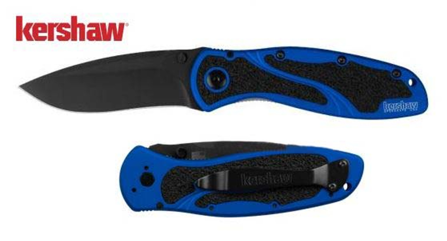 Kershaw Blur Folding Knife, Factory Special M4, Aluminum Navy Blue, K1670NBM4