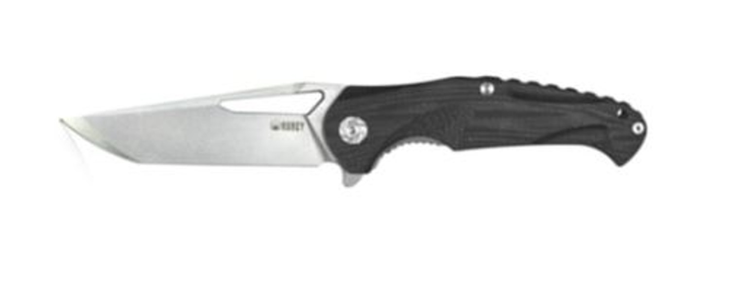Kubey Dugu Flipper Folding Knife, D2 Tanto, G10 Black, KU210C-1