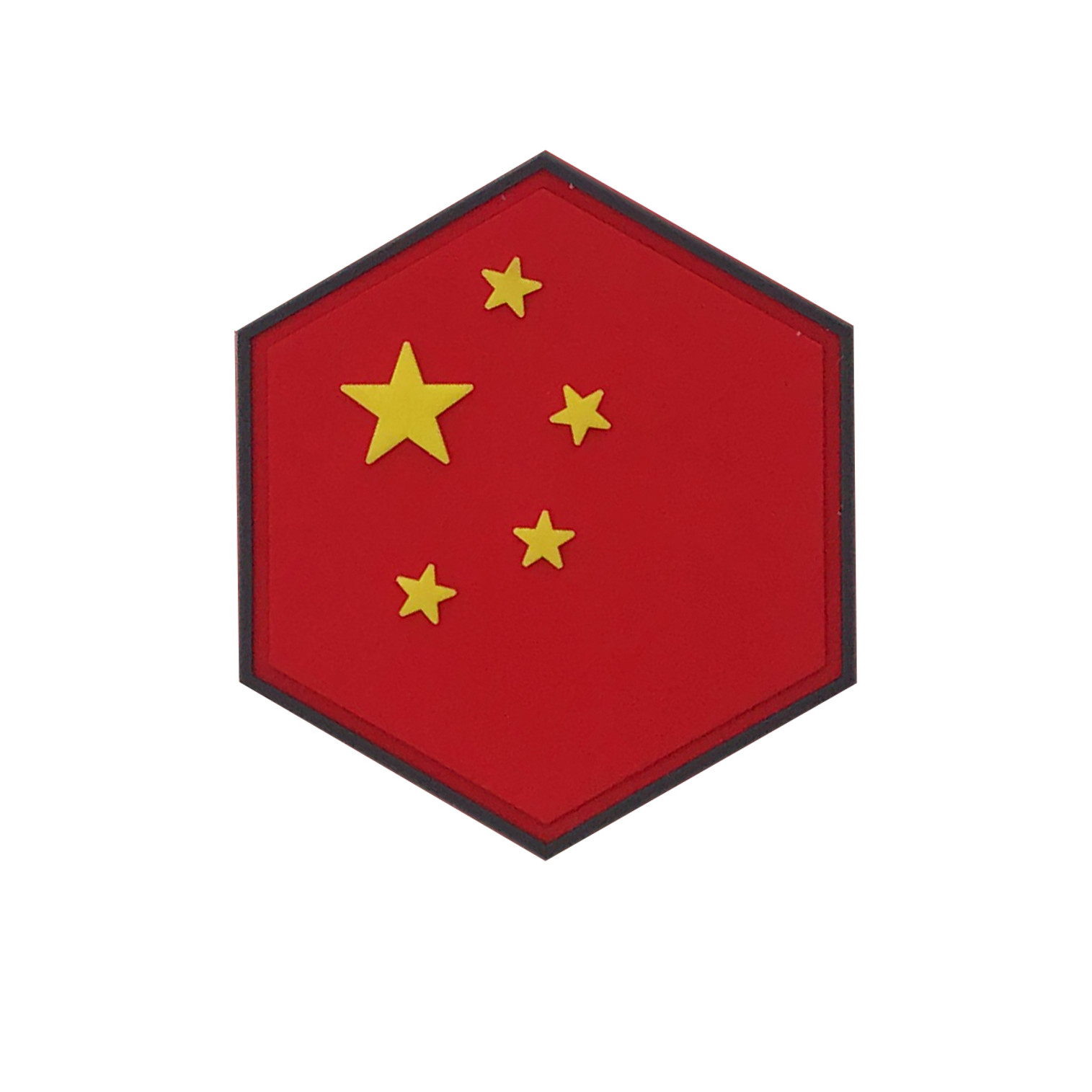 "Operator Profile PVC Hex Patch" Flag Series (Country: China)