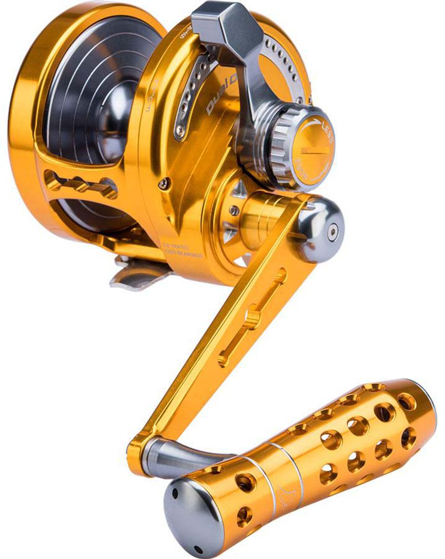 Jigging Master Power Spell Fishing Reel (Color: Red-Gold / PE3 / Right  Hand)