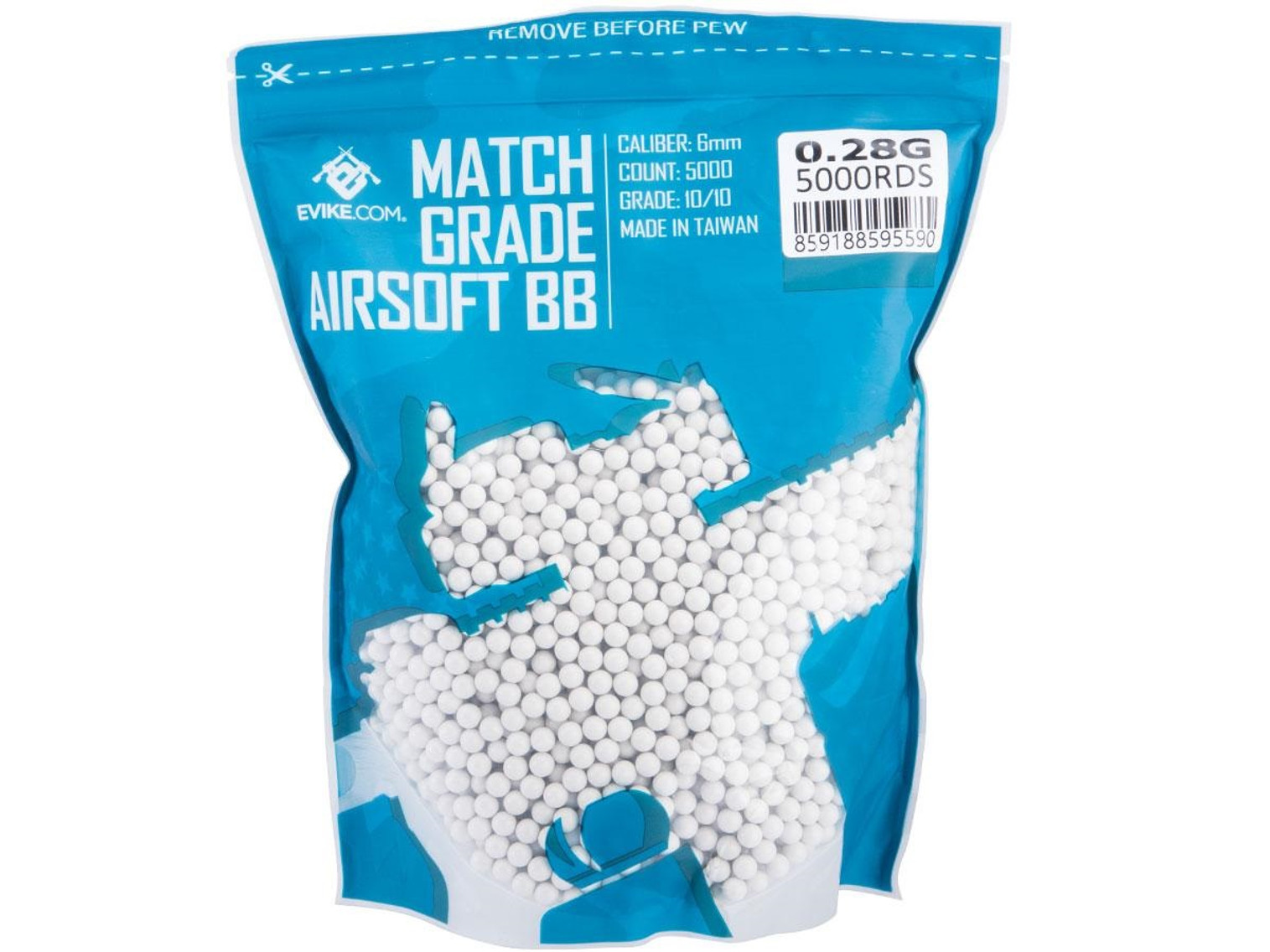 MAX Precision 6mm Airsoft BBs (5000 Rounds / White)