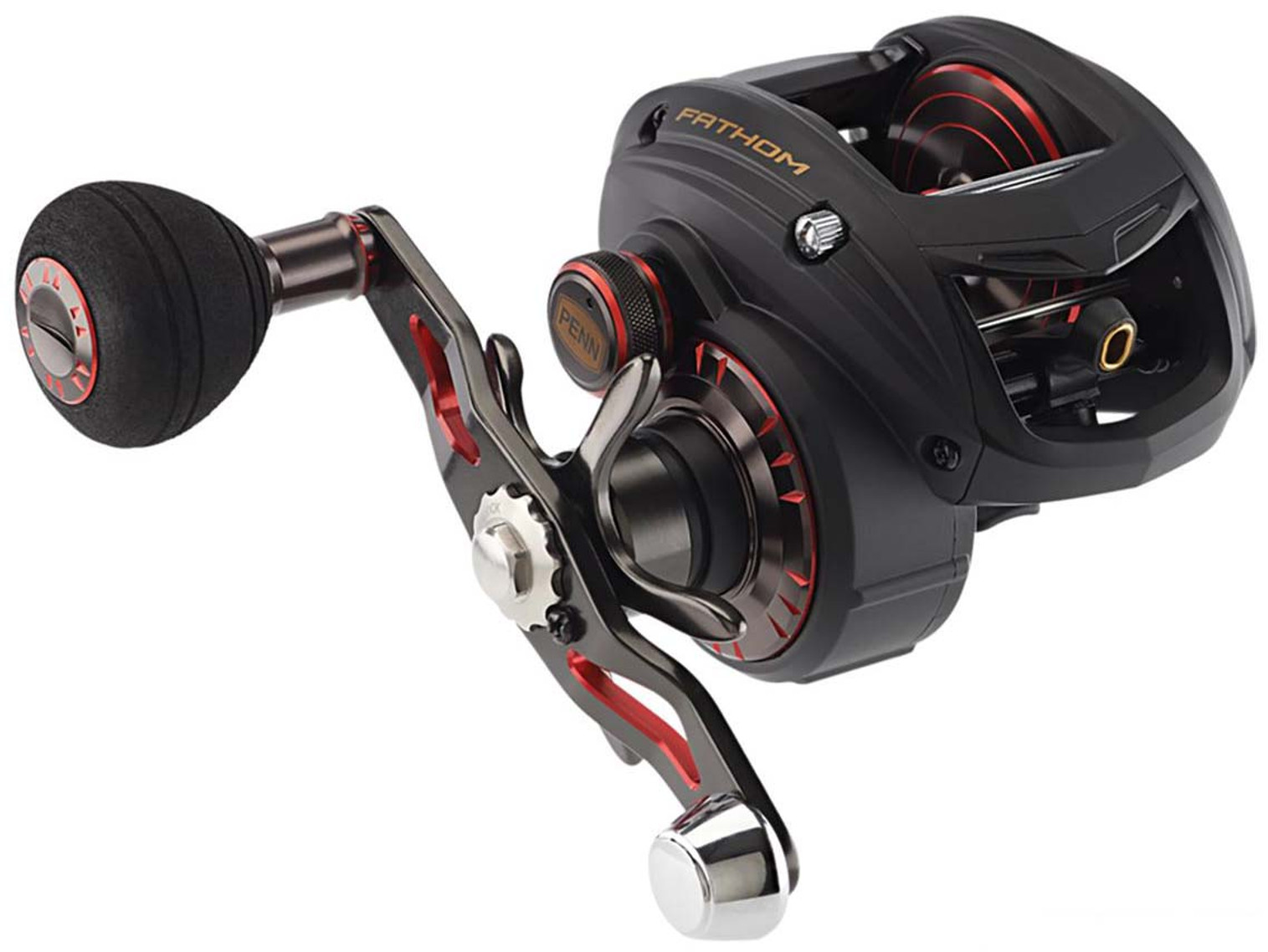 Penn Fathom Low Profile Baitcast Fishing Reel (Model: FTH400LPHS)