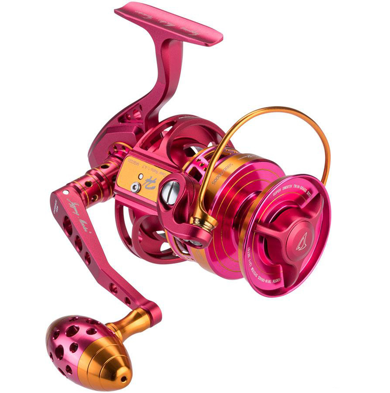 Jigging Master Monster Game Spinning Fishing Reel (Color: Red & Gold)