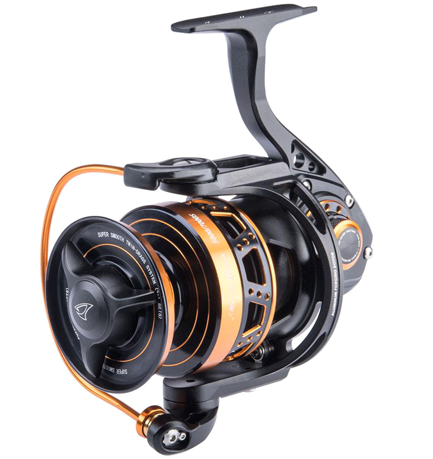 Jigging Master Monster Game Spinning Fishing Reel (Color: Black & Gold)