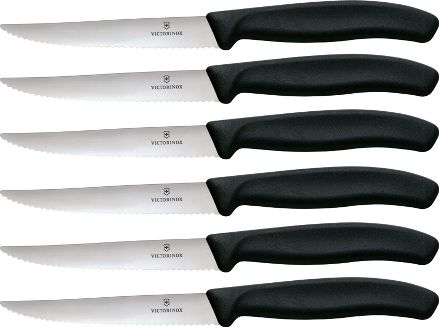 Steak Knife Set 6pc Black