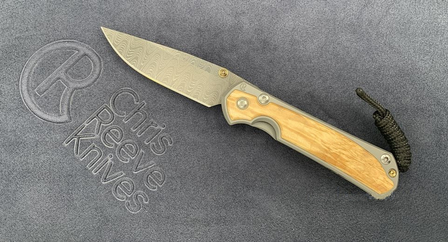 Chris Reeve Small Sebenza 31 Ladder Damascus Box Elder