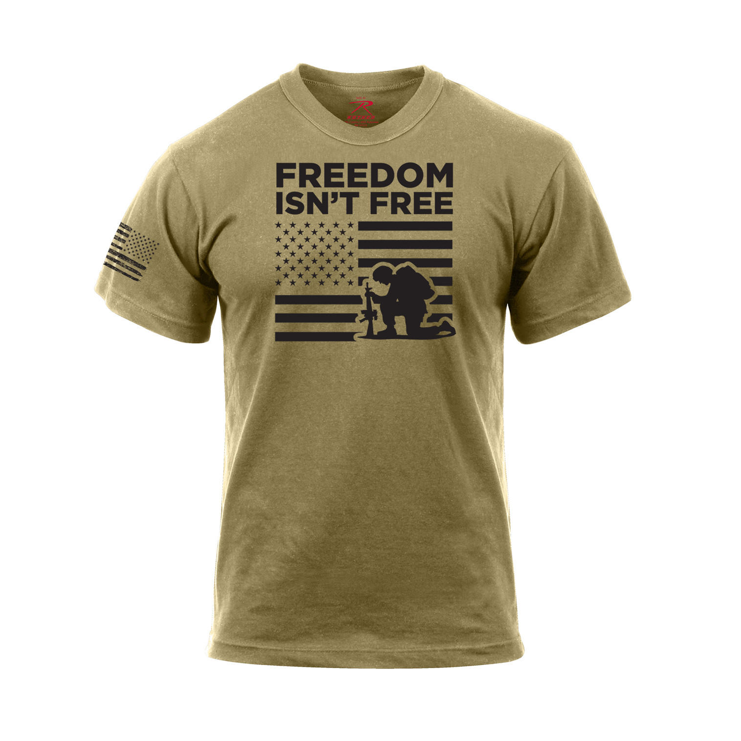 Rothco "Freedom Isn't Free" T-Shirt - Coyote Brown