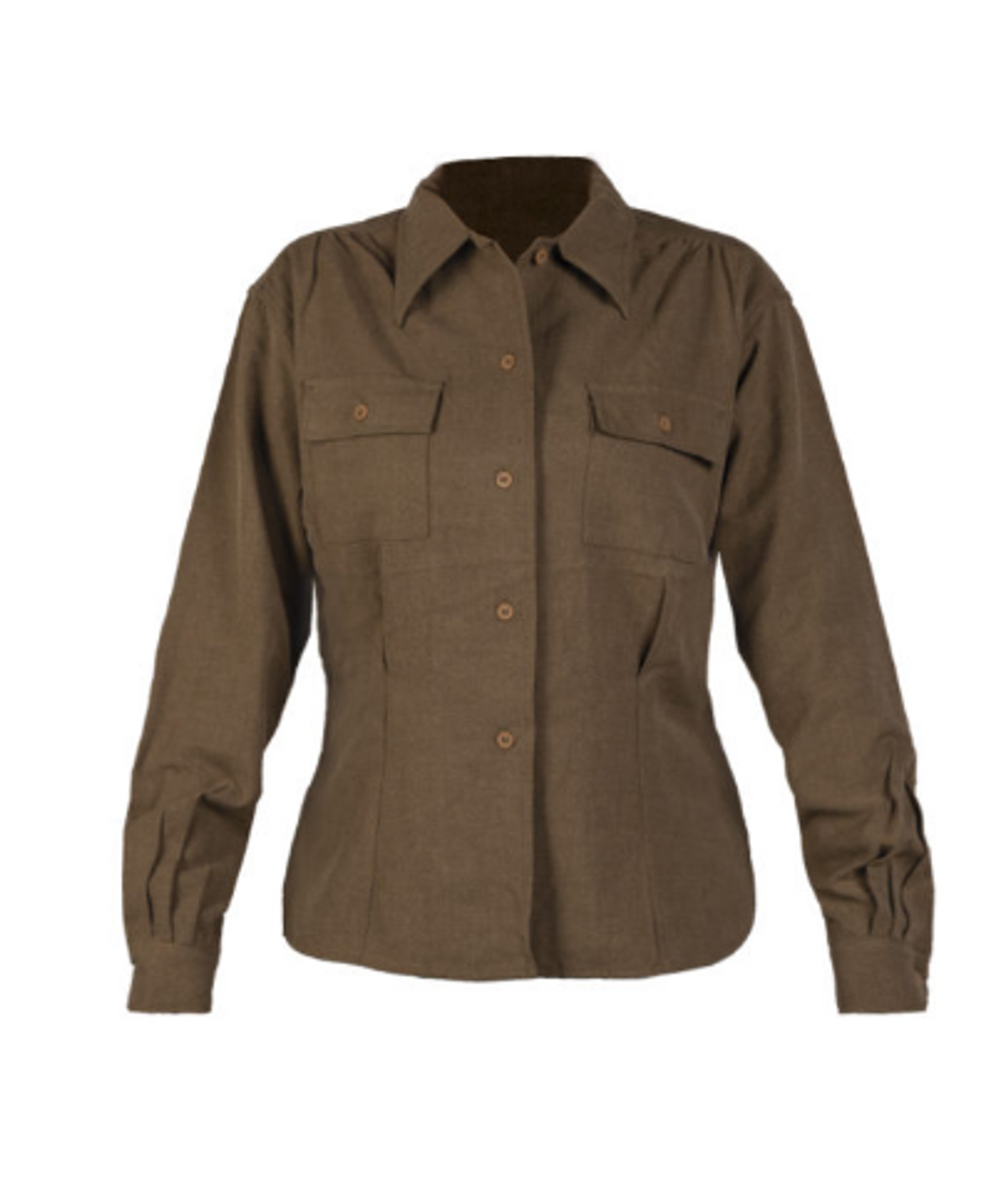 MIL-TEC WWII OD Ladies Wool Shirt New